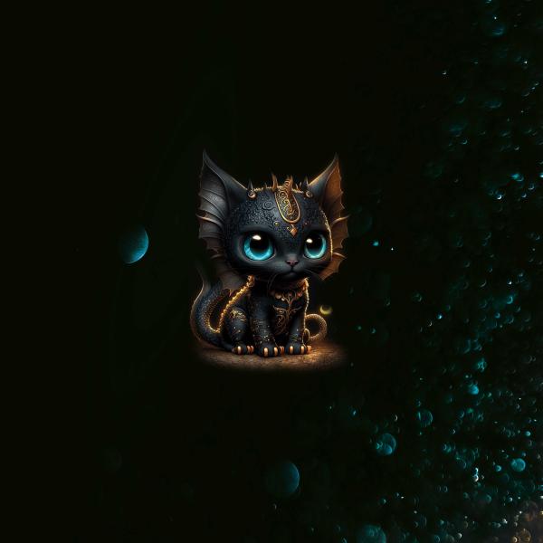 Set Roxy Katze - Canvas Taschenpanel